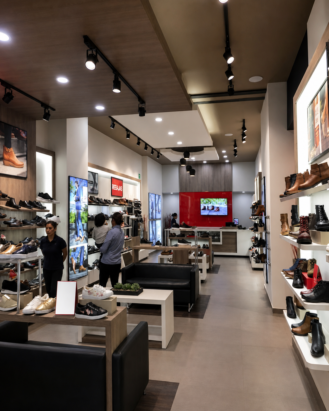 Tienda de calzado diseñada por CRDN